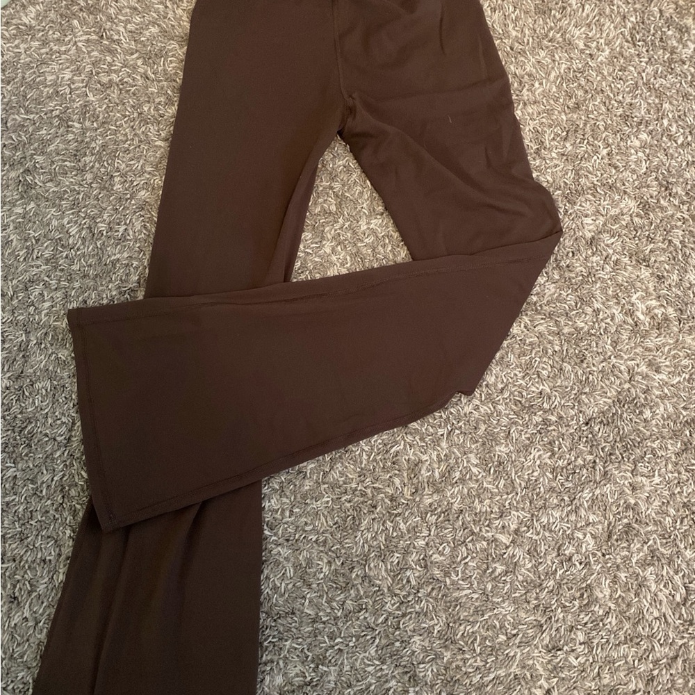 Brown Flared Leggings